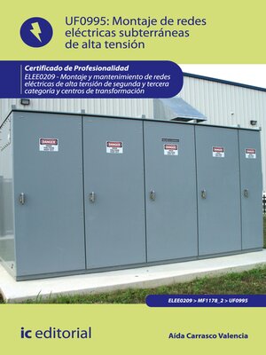 cover image of Montaje de redes eléctricas subterráneas de alta tensión. ELEE0209
